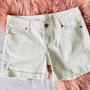 The Limited white jean shorts - size 4 regular